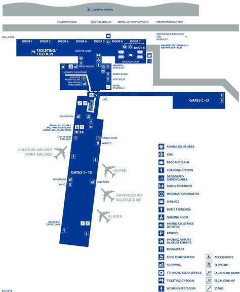 MAP Map Of Sky Harbor Airport